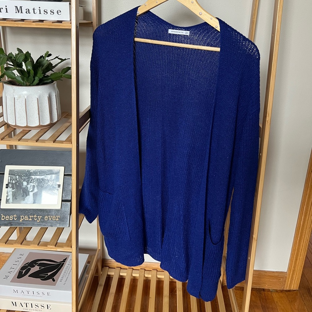 Bright Deep Blue Cardigan Staccato